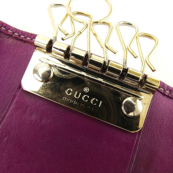 GUCCI Key Case Gucci Leather Authentic Used - Picture 6 of 7